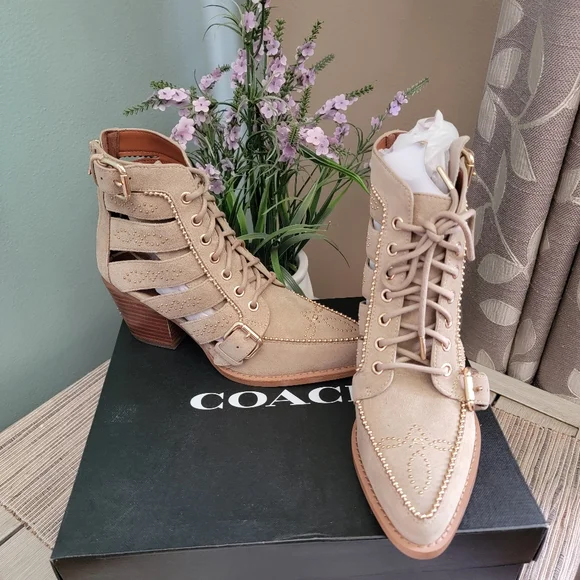 Coach Paisley suede Booties - Picture 6 of 16